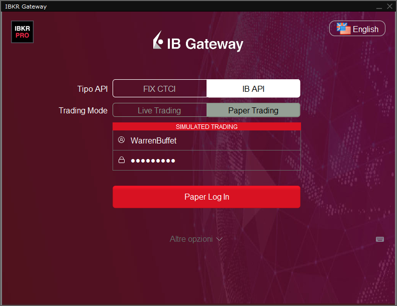 IB Gateway Login
